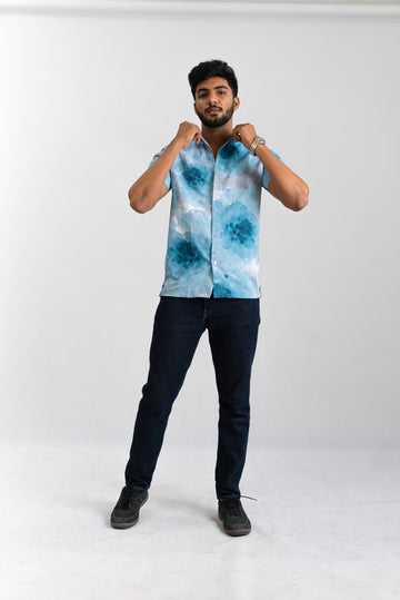 BLUE TIE-DYE