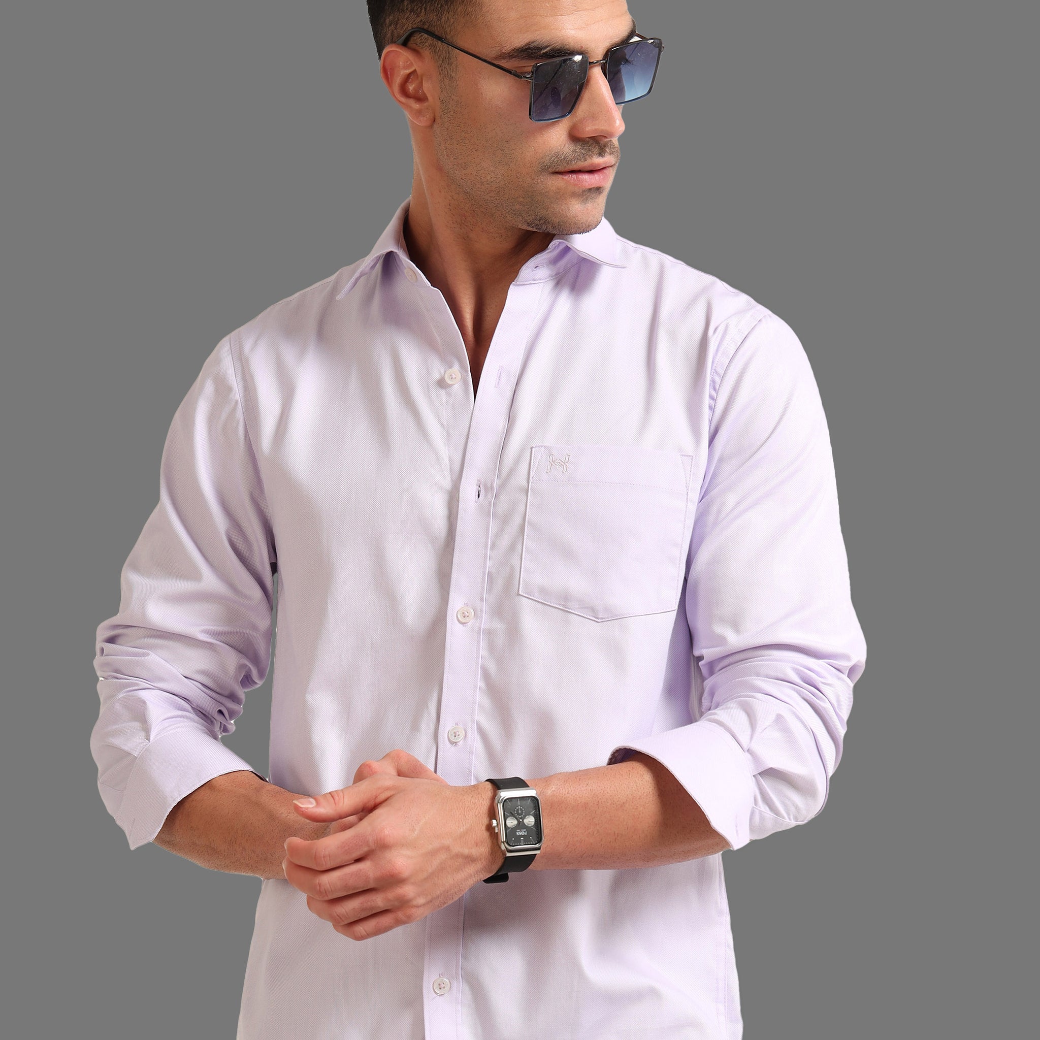 LAVENDER COTTON SHIRT